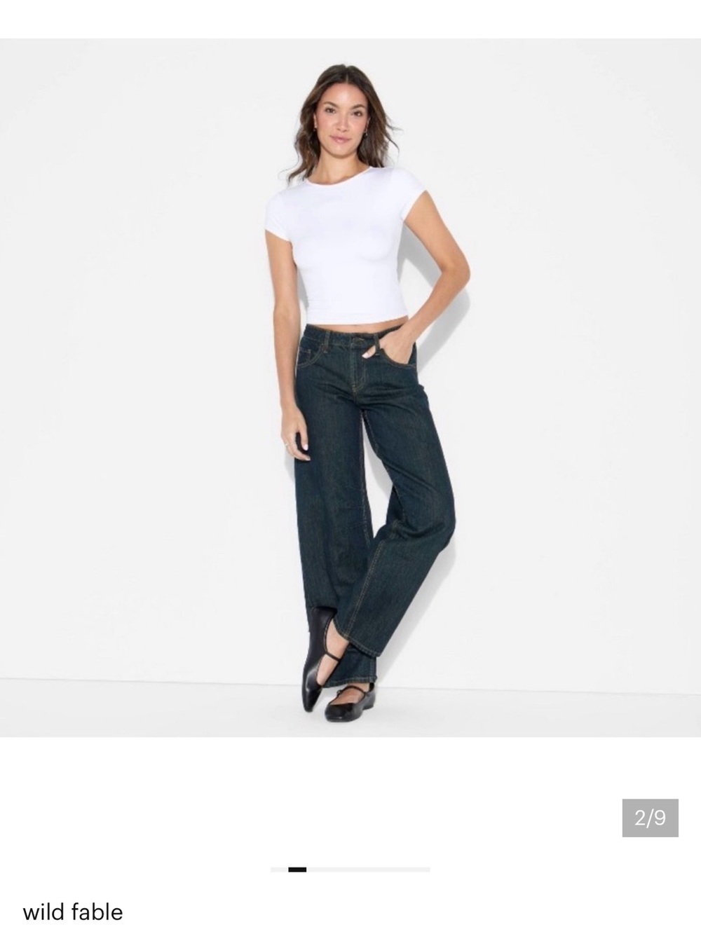 wild fable Barrel Leg Jeans in Dark Blue